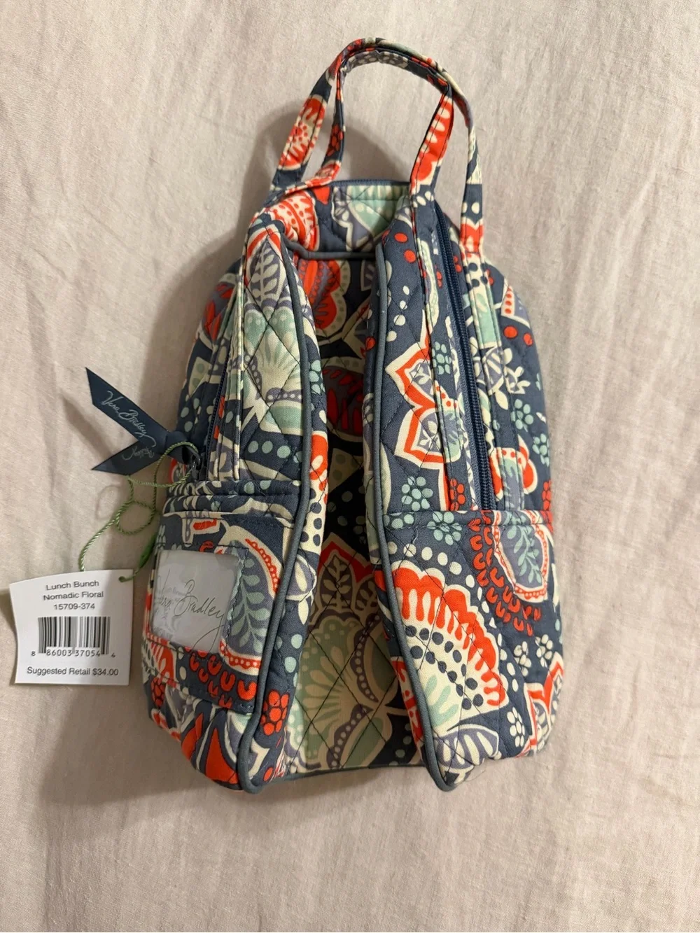 Vera Bradley Floral Quilted Lunch Bag
